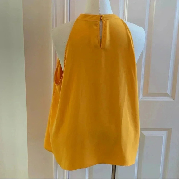 Victoria Beckham X Target Plus Sz 3X Women’s Scallop Top Marigold Yellow Blouse - Picture 5 of 9